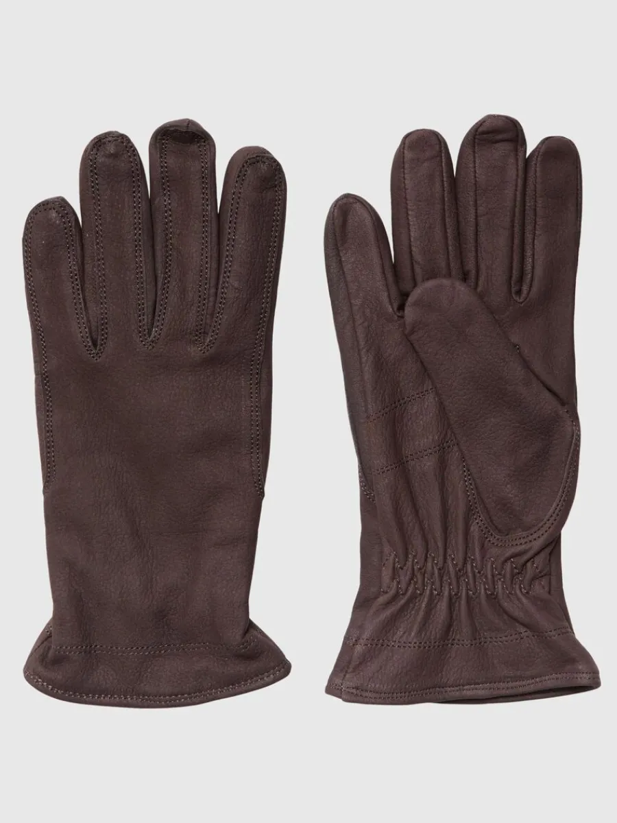 nubucklder_handskar_0.webp SELECTED NUBUCKLÄDER HANDSKAR Brown Online