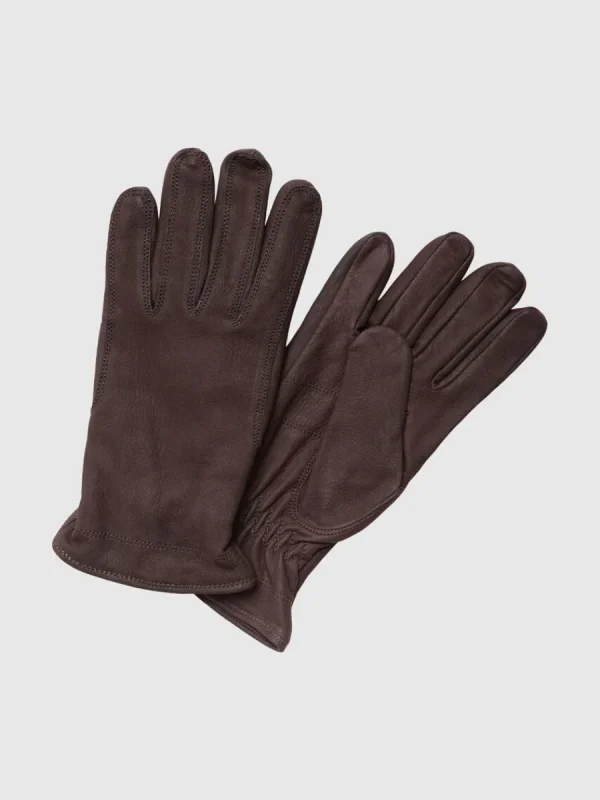 SELECTED NUBUCKLÄDER HANDSKAR Brown Online