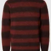 SELECTED OMBRE-RANDIG RUNDRINGAD TRÖJA Red Fashion