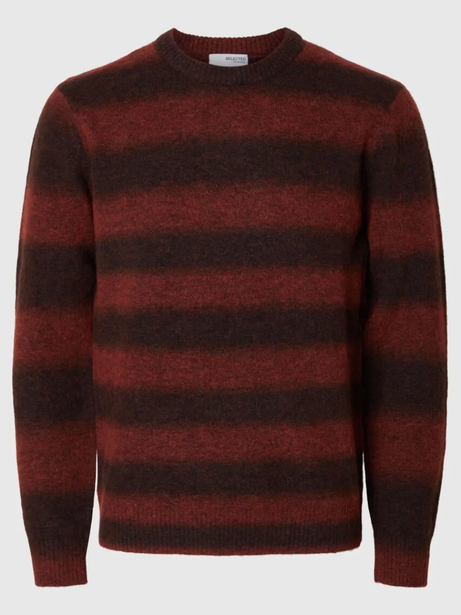 ombrerandig_rundringad_tr_0-1.webp SELECTED OMBRE-RANDIG RUNDRINGAD TRÖJA Red Fashion