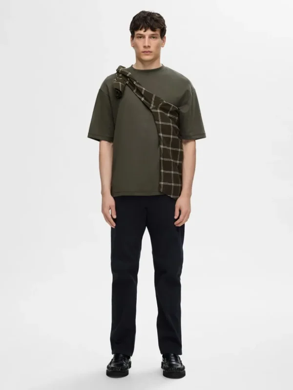 SELECTED OVERSIZE KORTA ÄRMAR T-SHIRT Green Best