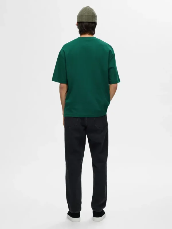 SELECTED OVERSIZE KORTA ÄRMAR T-SHIRT Green Best