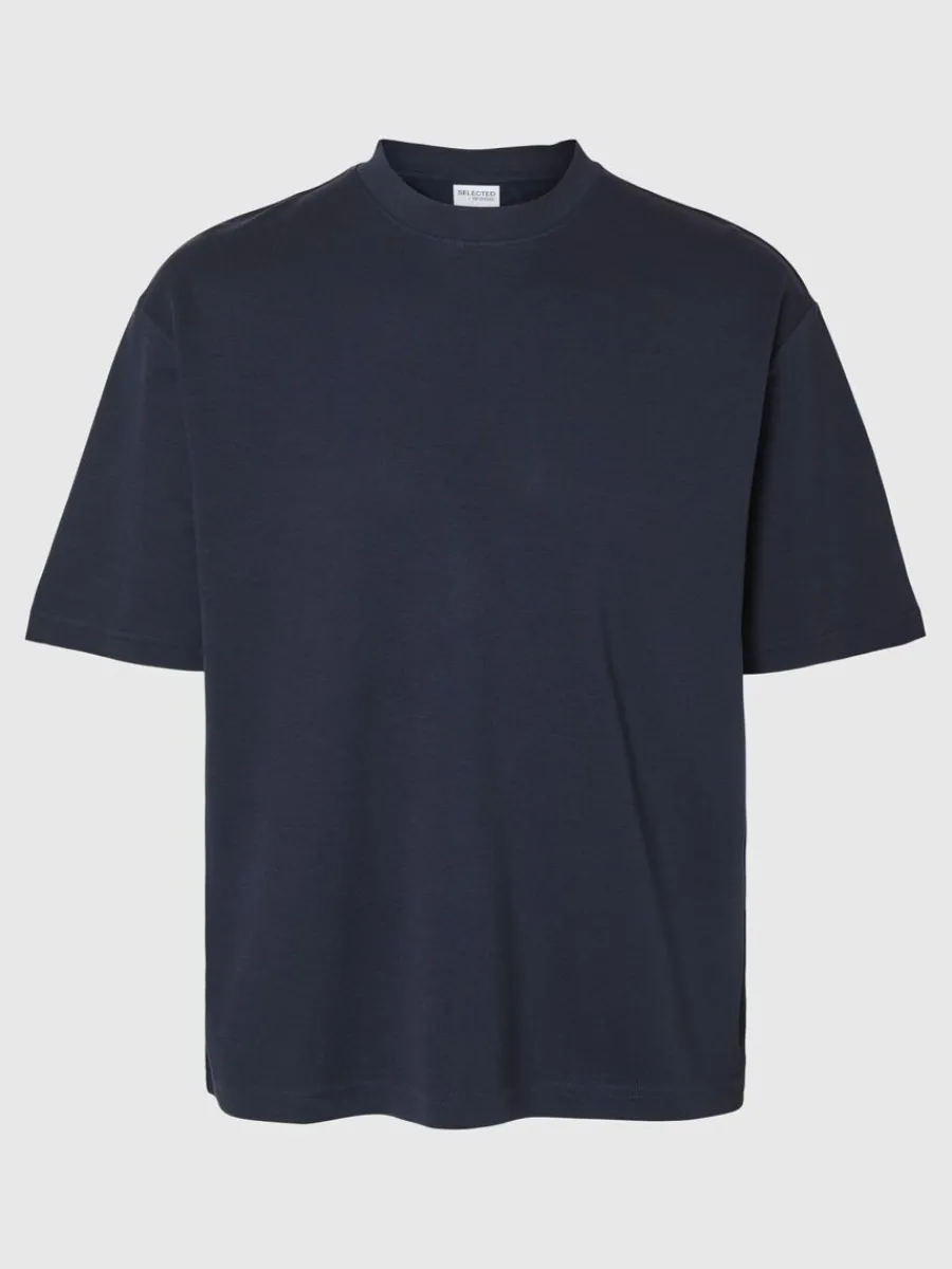 oversize_korta_rmar_tshir_5-2.webp SELECTED OVERSIZE KORTA ÄRMAR T-SHIRT Blue Cheap