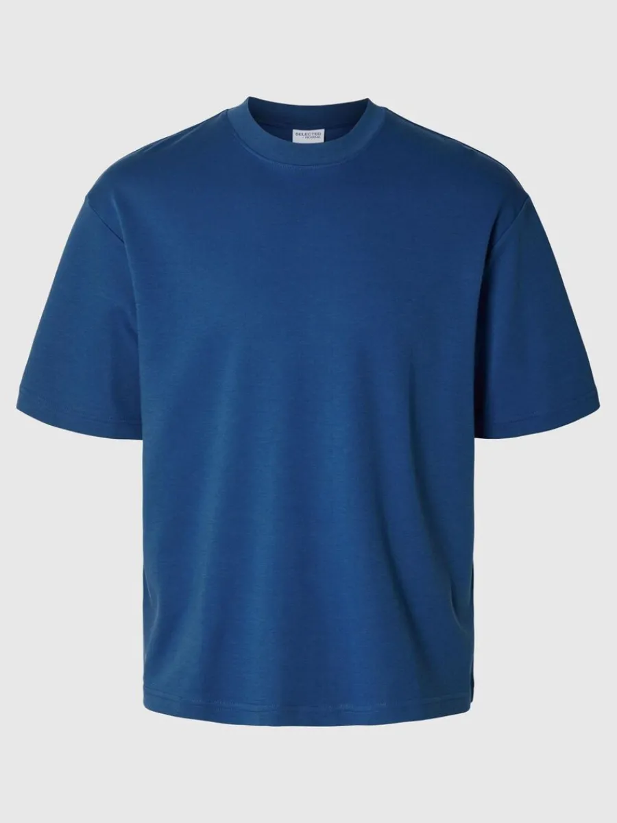 oversize_korta_rmar_tshir_5-5.webp SELECTED OVERSIZE KORTA ÄRMAR T-SHIRT Blue Sale