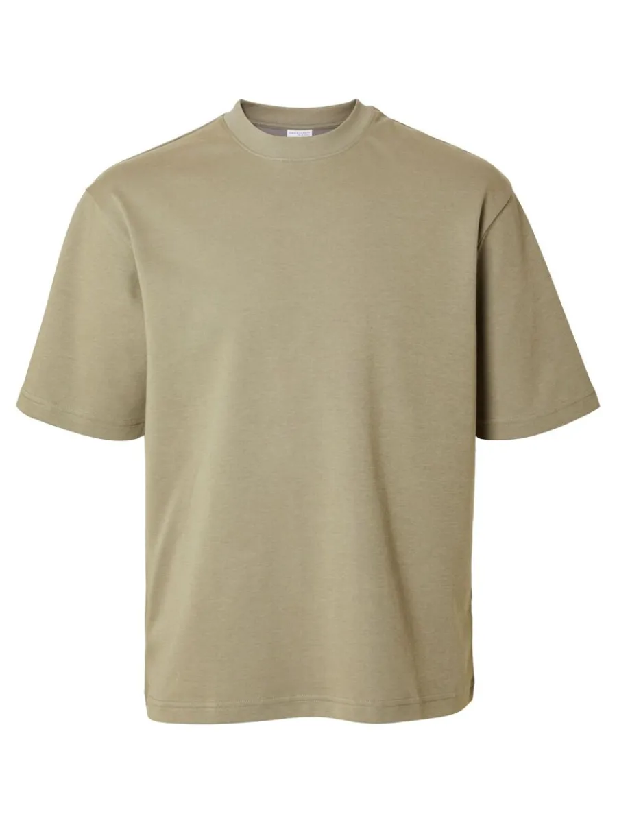 oversize_korta_rmar_tshir_5-8.webp SELECTED OVERSIZE KORTA ÄRMAR T-SHIRT Green Flash Sale