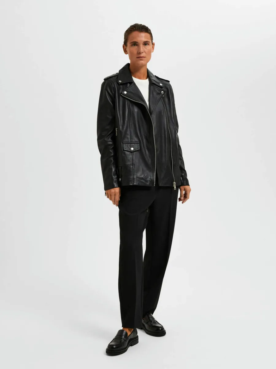 oversize_lderjacka_1.webp SELECTED OVERSIZE LÄDERJACKA Black Best