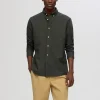 SELECTED OXFORD SKJORTA Green Outlet