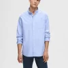 SELECTED OXFORD SKJORTA Blue Clearance