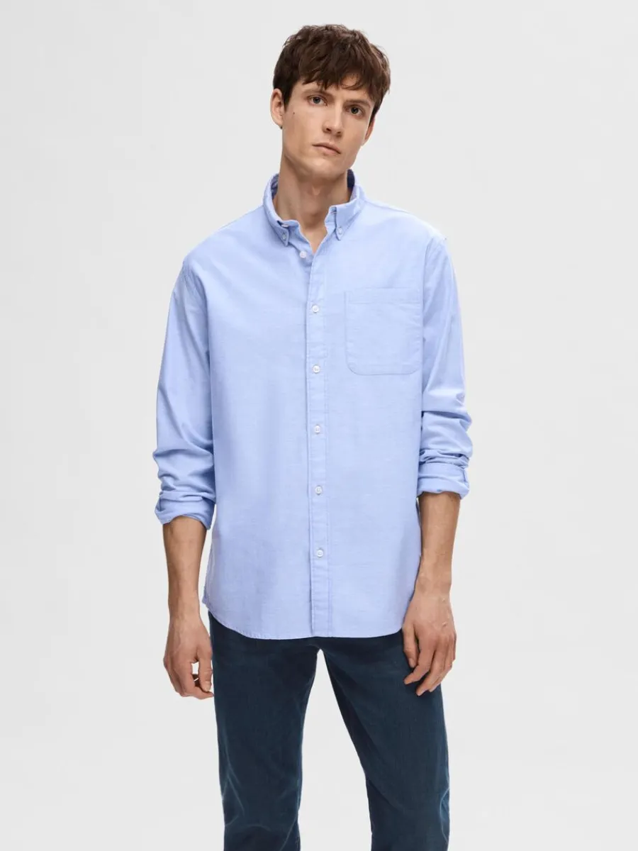 oxford_skjorta_0-8.webp SELECTED OXFORD SKJORTA Blue Clearance