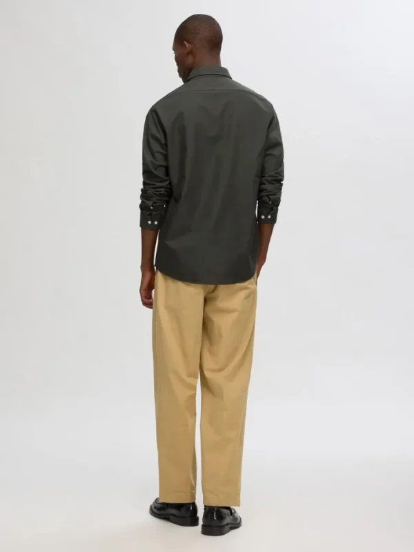 SELECTED OXFORD SKJORTA Green Outlet