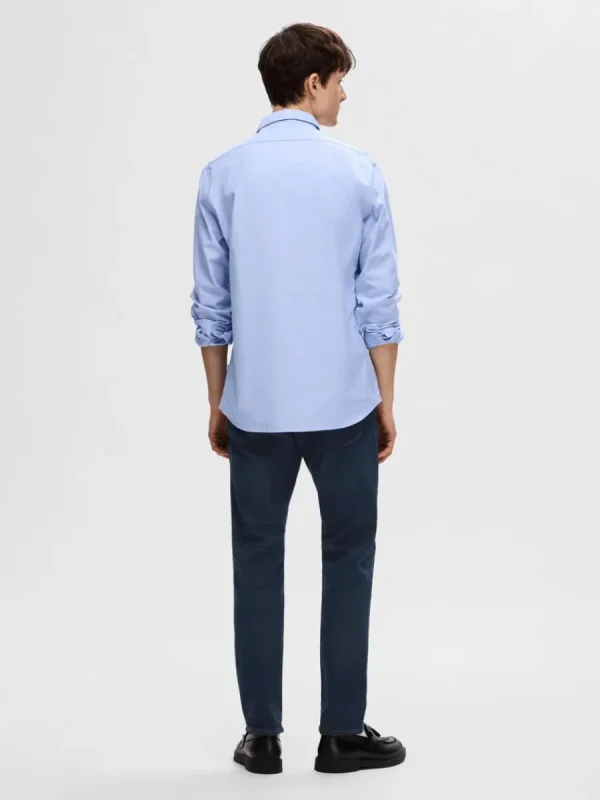 SELECTED OXFORD SKJORTA Blue Clearance