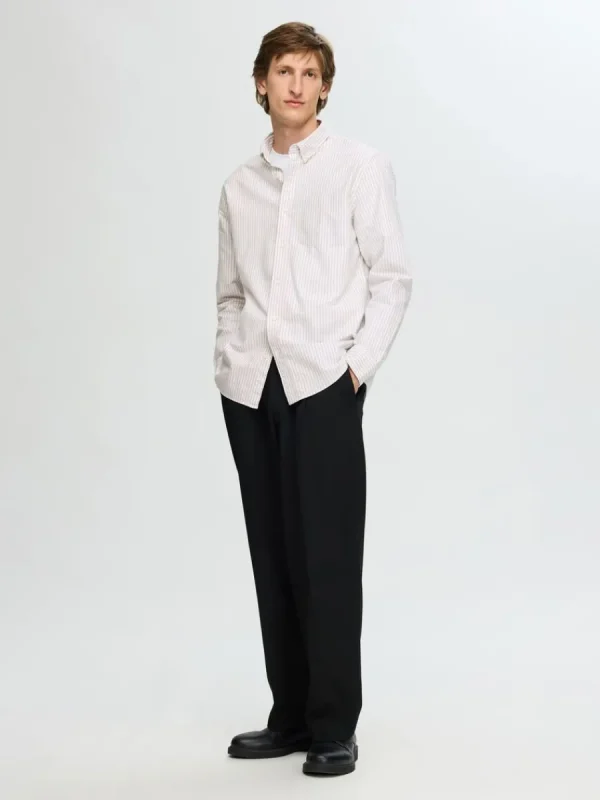 SELECTED OXFORD SKJORTA White Store