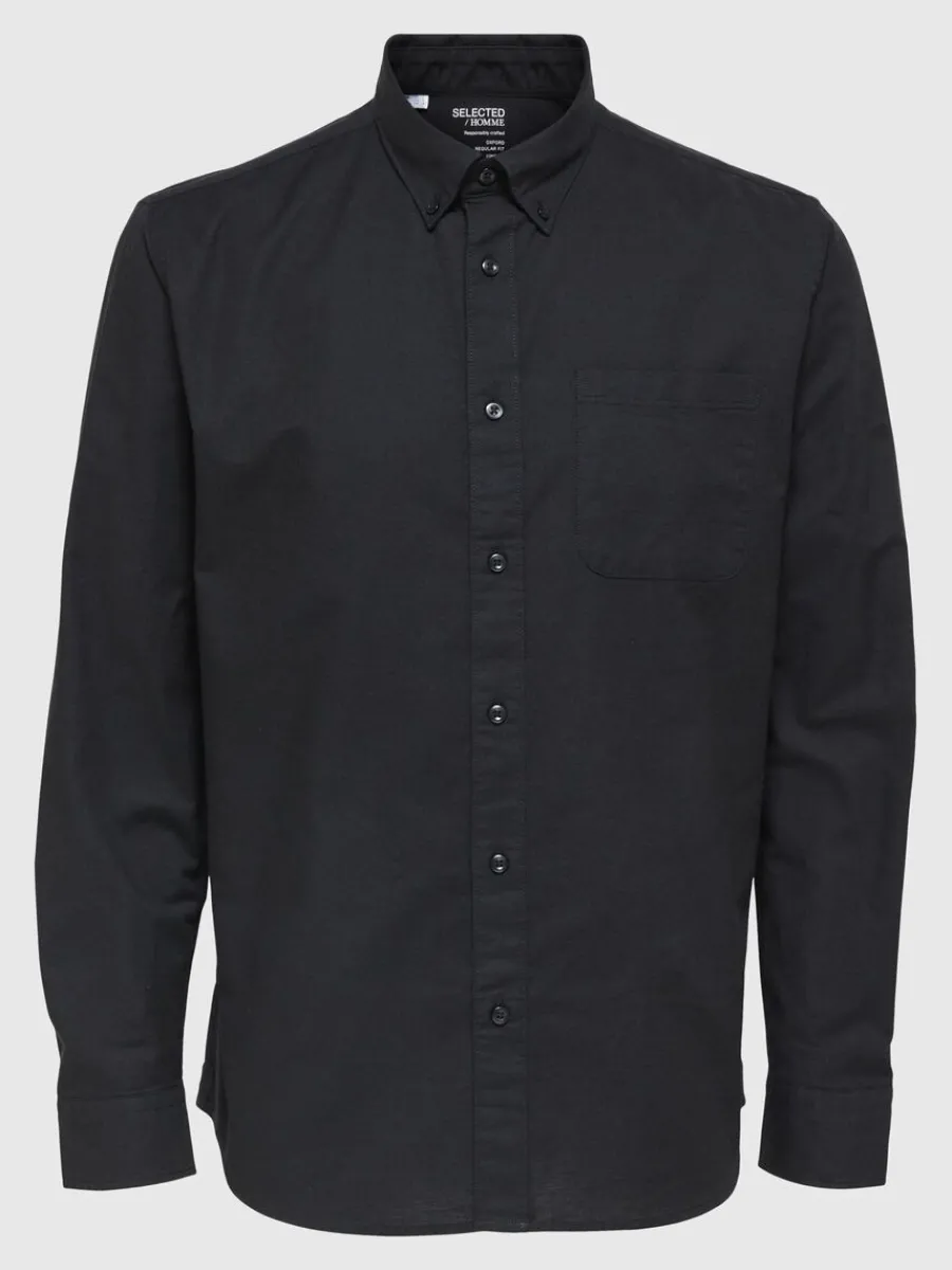 oxford_skjorta_4-6.webp SELECTED OXFORD SKJORTA Black Clearance