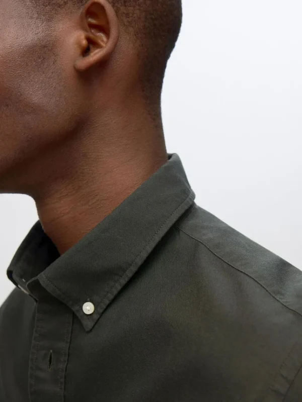 SELECTED OXFORD SKJORTA Green Outlet
