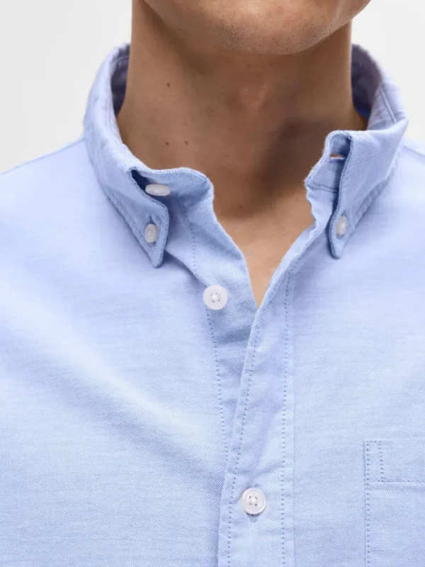 SELECTED OXFORD SKJORTA Blue Clearance