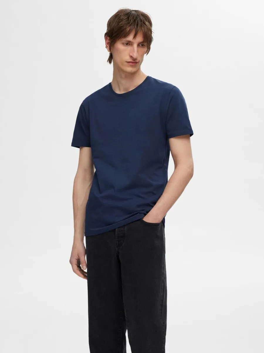 pack_bomull_tshirt_0-3.webp SELECTED 3-PACK BOMULL T-SHIRT Blue Discount