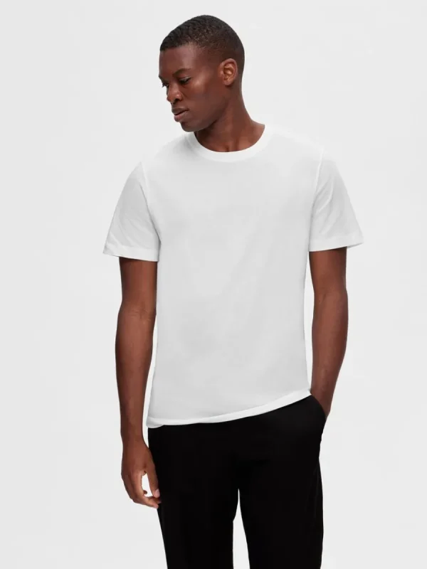 SELECTED 3-PACK BOMULL T-SHIRT Black New