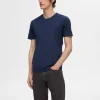 SELECTED 3-PACK BOMULL T-SHIRT Black Cheap