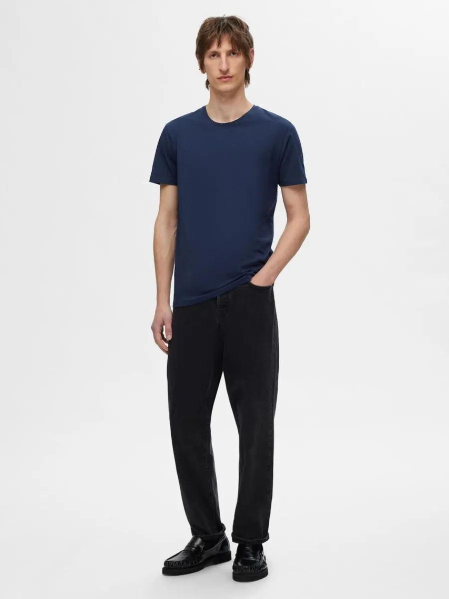 pack_bomull_tshirt_1-3.webp SELECTED 3-PACK BOMULL T-SHIRT Blue Discount