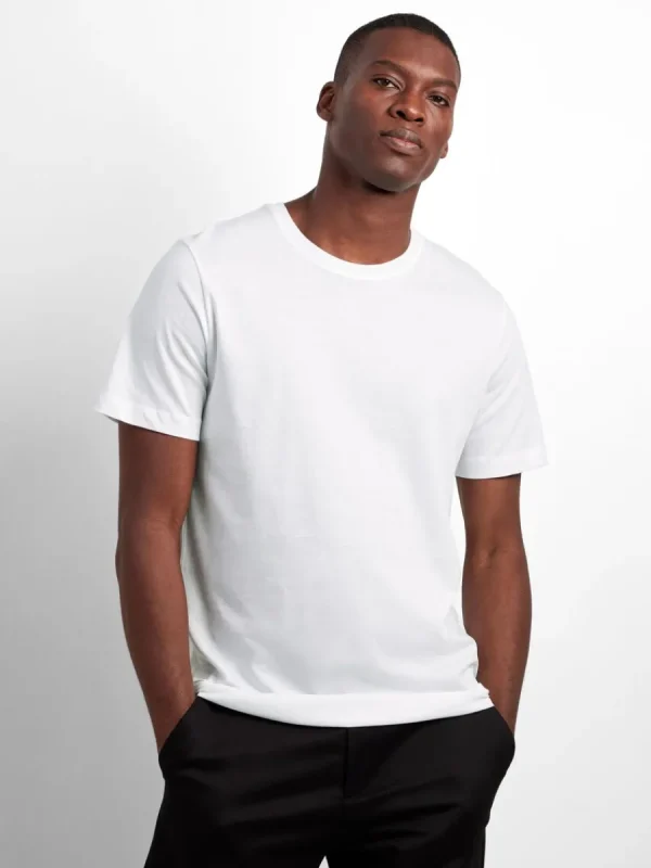 SELECTED 3-PACK BOMULL T-SHIRT White Flash Sale
