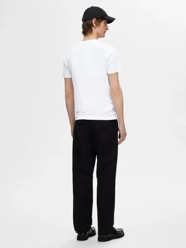 SELECTED 3-PACK BOMULL T-SHIRT White Outlet