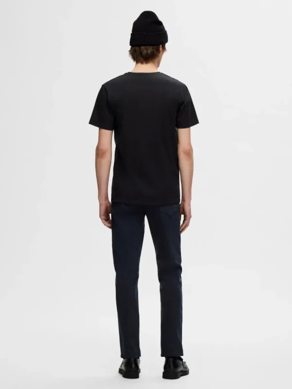 SELECTED 3-PACK BOMULL T-SHIRT Black Sale