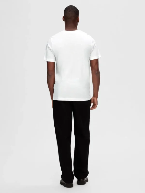 SELECTED 3-PACK BOMULL T-SHIRT White Flash Sale