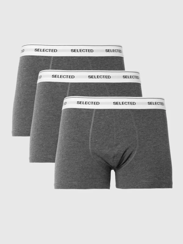 SELECTED 3-PACK KALSONGER Grey Best