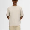 SELECTED 3-PACK RUNDRINGAD T-SHIRT Beige Best