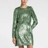 SELECTED PALJETT KORT KLÄNNING Green Cheap