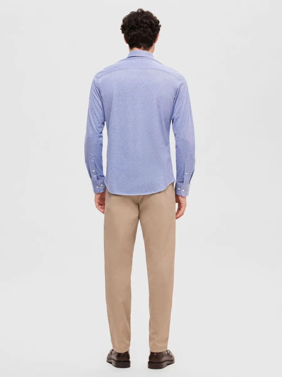 pik_lngrmad_skjorta_1.webp SELECTED PIKÉ LÅNGÄRMAD SKJORTA Blue Store