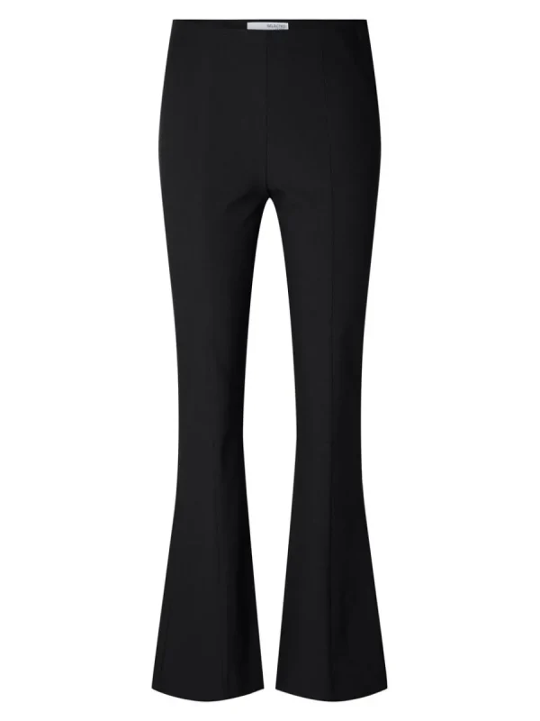 SELECTED PINTUCK UTSVÄNGDA BYXOR Black Flash Sale