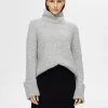 SELECTED POLOKRAGE TRÖJA Grey New