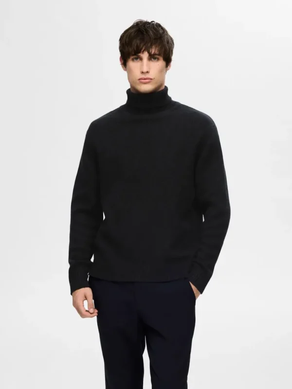 SELECTED POLOKRAGE TRÖJA Black Online