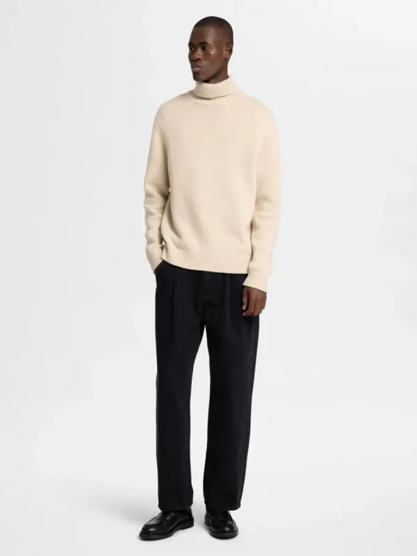 SELECTED POLOKRAGE TRÖJA Beige Discount
