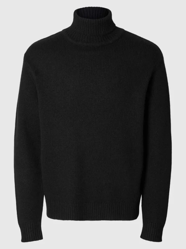 SELECTED POLOKRAGE TRÖJA Black Online