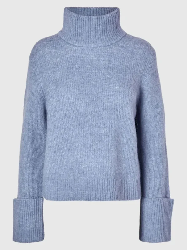 SELECTED POLOKRAGE TRÖJA Blue Store