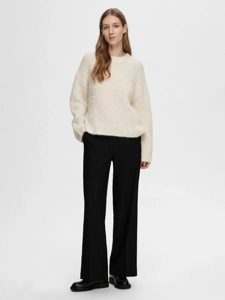 prldetalj_trja_1.webp SELECTED PÄRLDETALJ TRÖJA Beige Best Sale