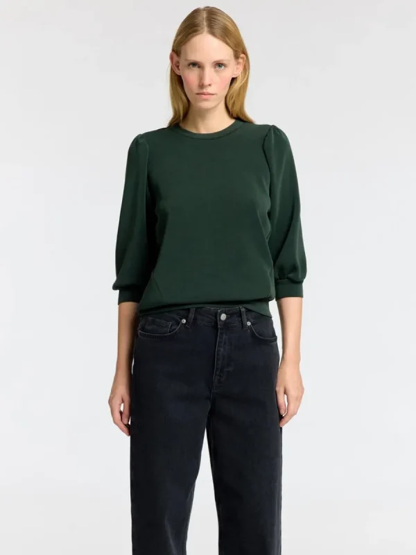 SELECTED PUFFÄRMAR SWEATSHIRT Green Sale