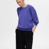 SELECTED PUFFÄRMAR SWEATSHIRT Purple Discount