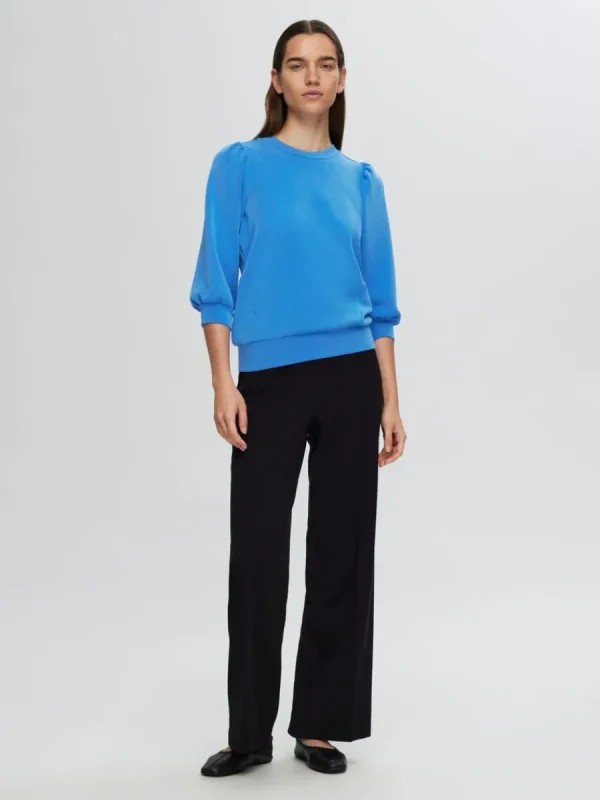SELECTED PUFFÄRMAR SWEATSHIRT Blue Best