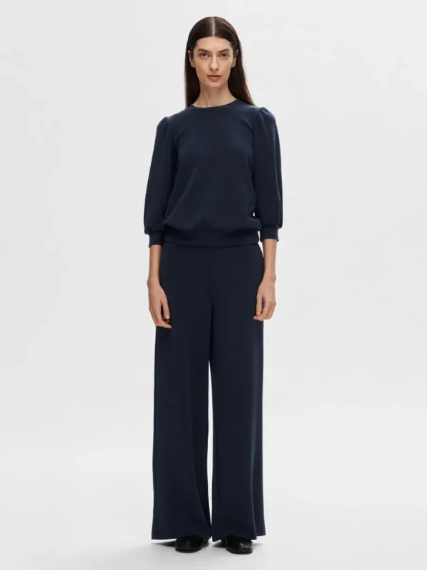 SELECTED PUFFÄRMAR SWEATSHIRT Blue Cheap