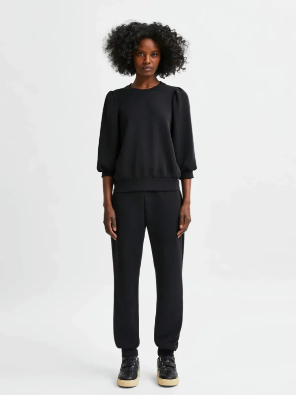 SELECTED PUFFÄRMAR SWEATSHIRT Black Outlet