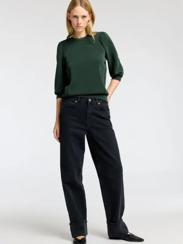 SELECTED PUFFÄRMAR SWEATSHIRT Green Sale