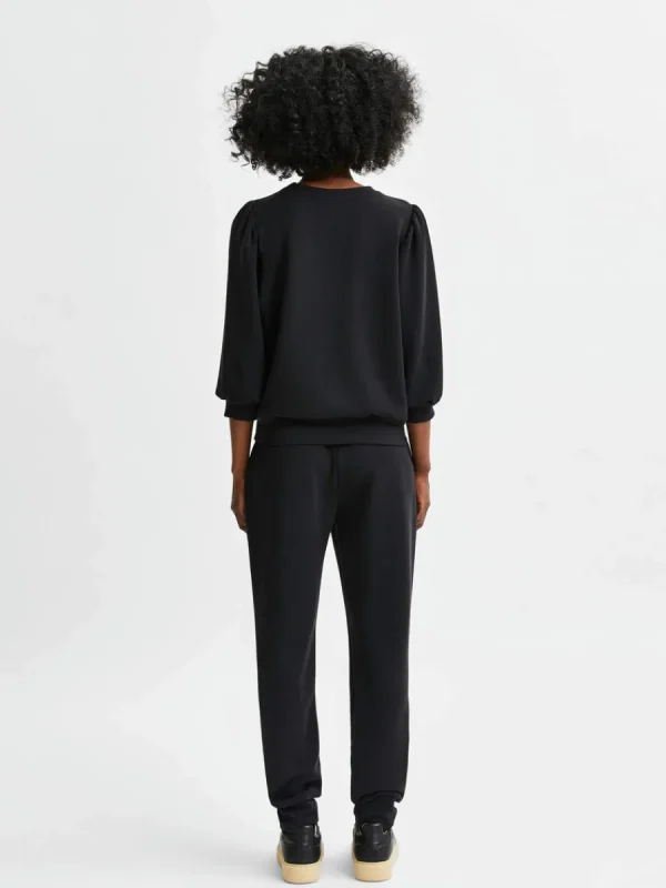 SELECTED PUFFÄRMAR SWEATSHIRT Black Outlet