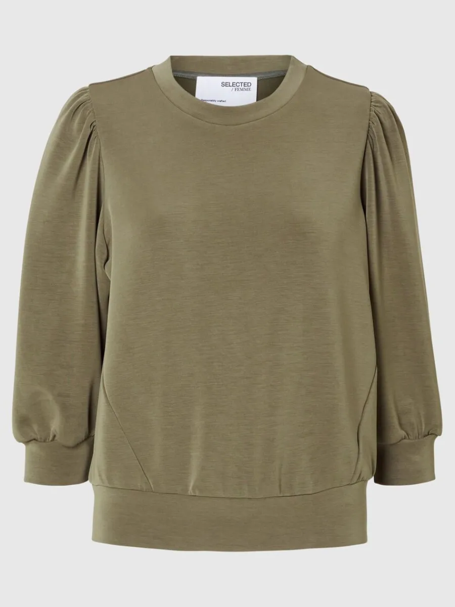 puffrmar_sweatshirt_5-2.webp SELECTED PUFFÄRMAR SWEATSHIRT Green Clearance
