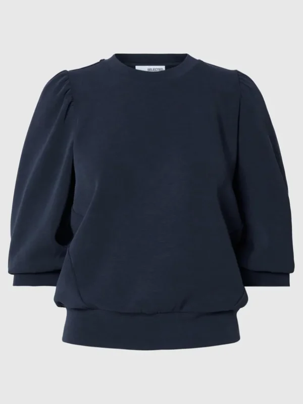 SELECTED PUFFÄRMAR SWEATSHIRT Blue Cheap