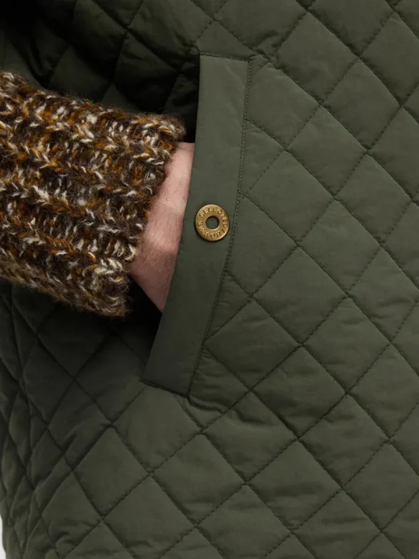 SELECTED QUILTAD VÄST Green Online