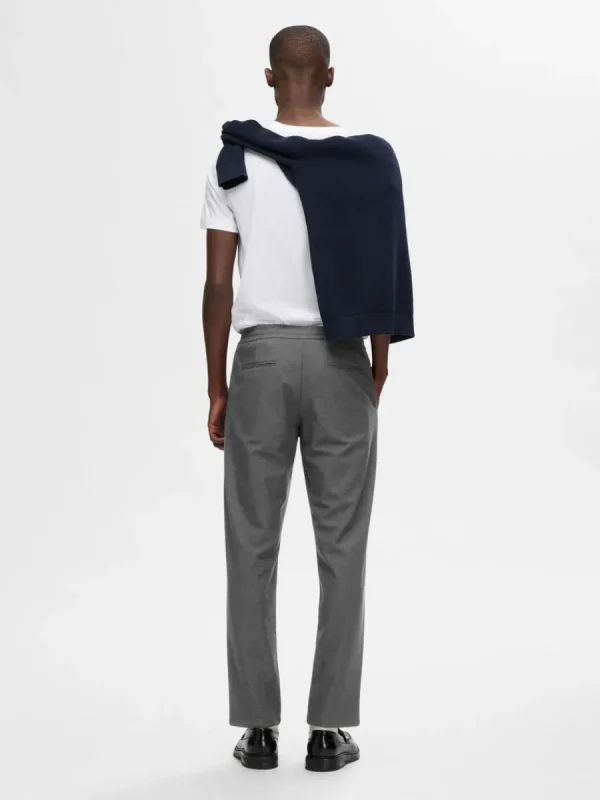 SELECTED 196 RAK PASSFORM BYXOR Grey Clearance