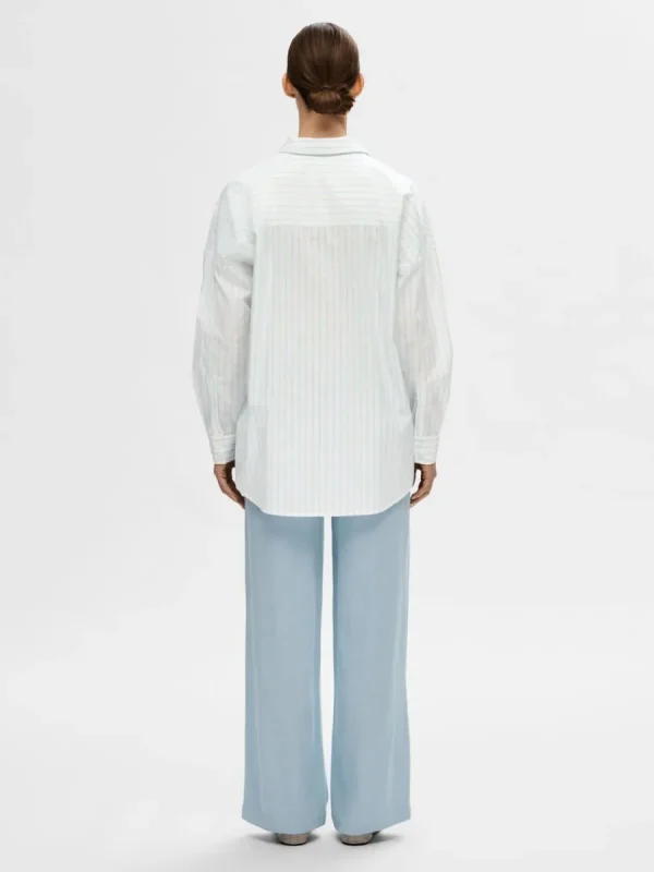 SELECTED RANDIG BOMULL SKJORTA White Online